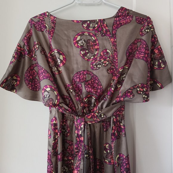 Satin colored dress S - Picture 4 of 6